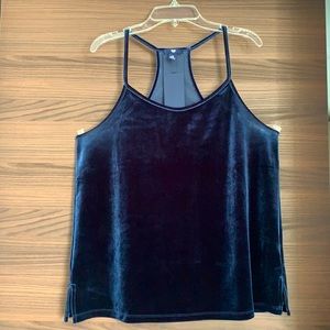 Gap Velvet racer back tank top